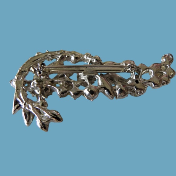 Gorgeous Heavy Rhinestone Brooch No Signature Maybe Sherman - Picture 2 of 2